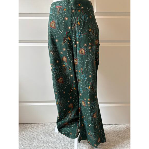 Anthropologie x Farm Rio Fernanda Flared Pants - Picture 1 of 9